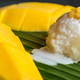 Thai mango sticky rice with coconut